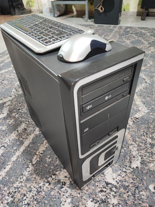 Компьютер ПК системный блок с железом + клава и мышь