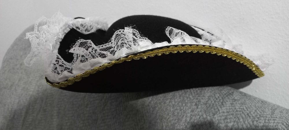 Chapeu para disfarce de mulher pirata