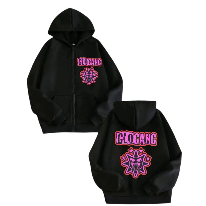 Зип- Худи Glo Gang Logo унисекс гло гэнг толстовка кофта лонгслив New
