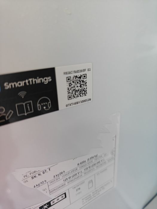 Lodówka Samsung satynowy beż szkło bespoke 203 cm wys. Wifi nowy model zobacz