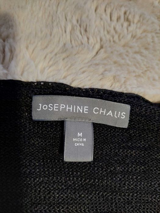 Bluzka, bolerko, czarne ze sztucznym jedwabiem, marka Josephine Chaus