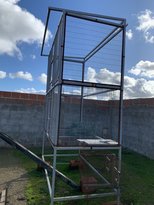 Gaiola/voadeira  dupla com 2M x 1M x 1M