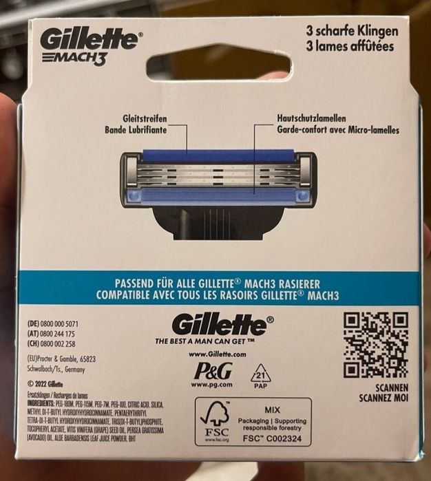 Gillette змінні касети картриджі Labs
1. Labs - 640 грн Made in USA!!!