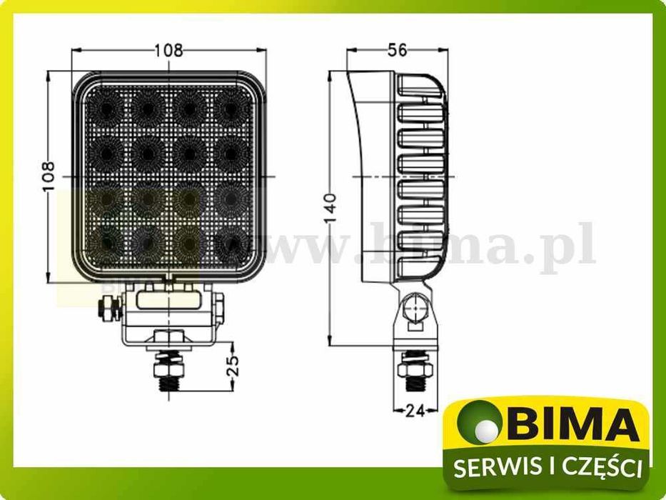 Lampa LED Case Deutz Fendt JD Massey Ferguson Renault Claas Ursus Zeto