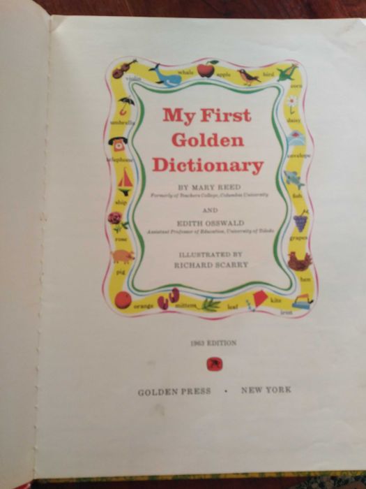 My first golden dictionary
