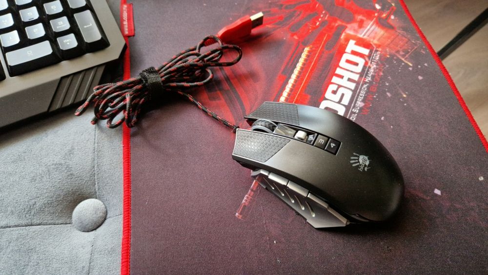 Klawiatura, myszka A4Tech b120, t60 + podkładka Stan igla!