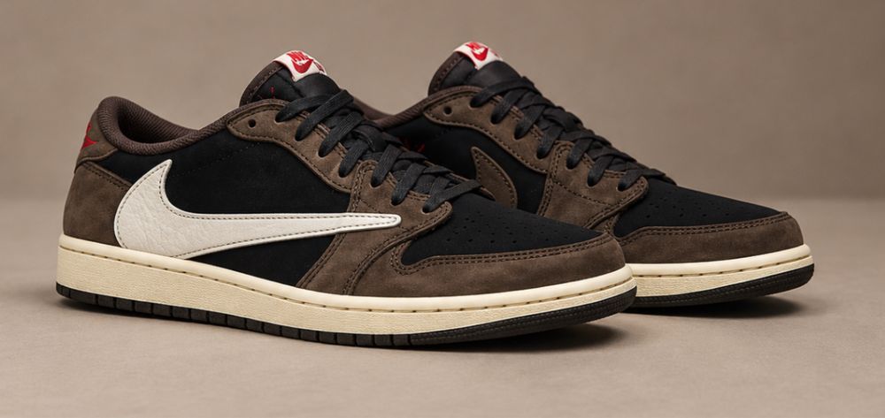 Кросівки Nike Air Jordan 1 Low x Travis Scott Mocha