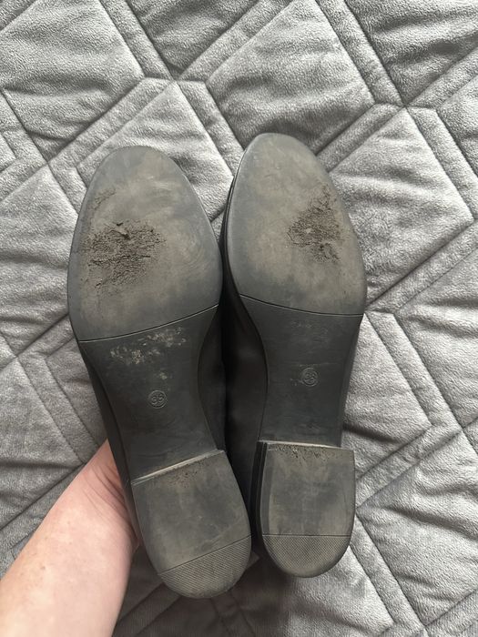 Кожані туфлі лофери чорні 38