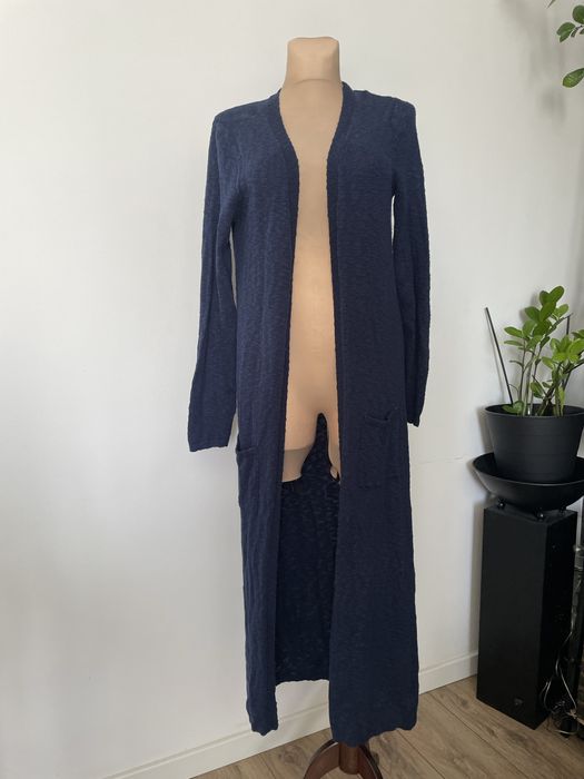 Dlugi granatowy sweter S/M