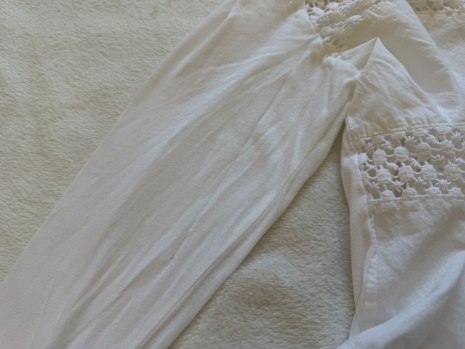 Bluzka biała Wzorek Hm