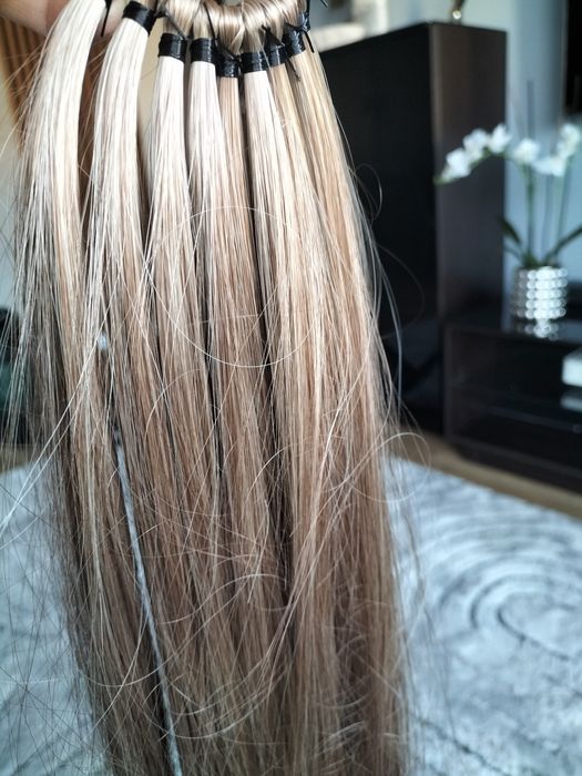 Nowe Włosy  blond z pasemkami doczepiane na gumce