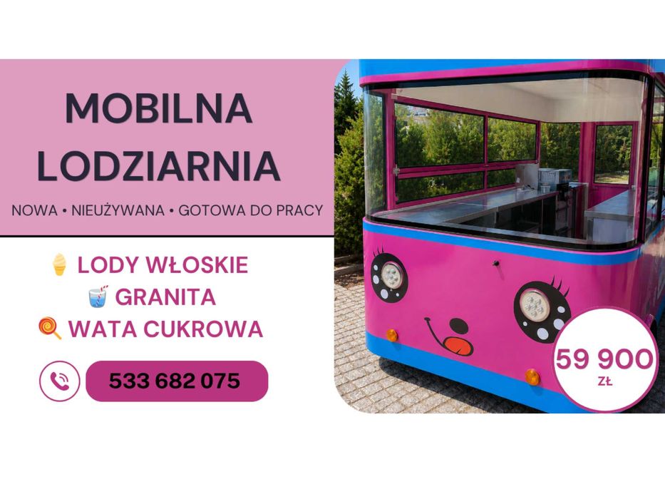 Mobilna Lodziarnia Elektryczna | Nowa | Maszyna do Lodów | Gotowa do Pracy