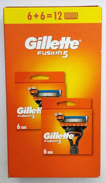 Gillette Fusion5 леза для гоління 4, 6,8,12,14 шт в уп. 100% Оригінал