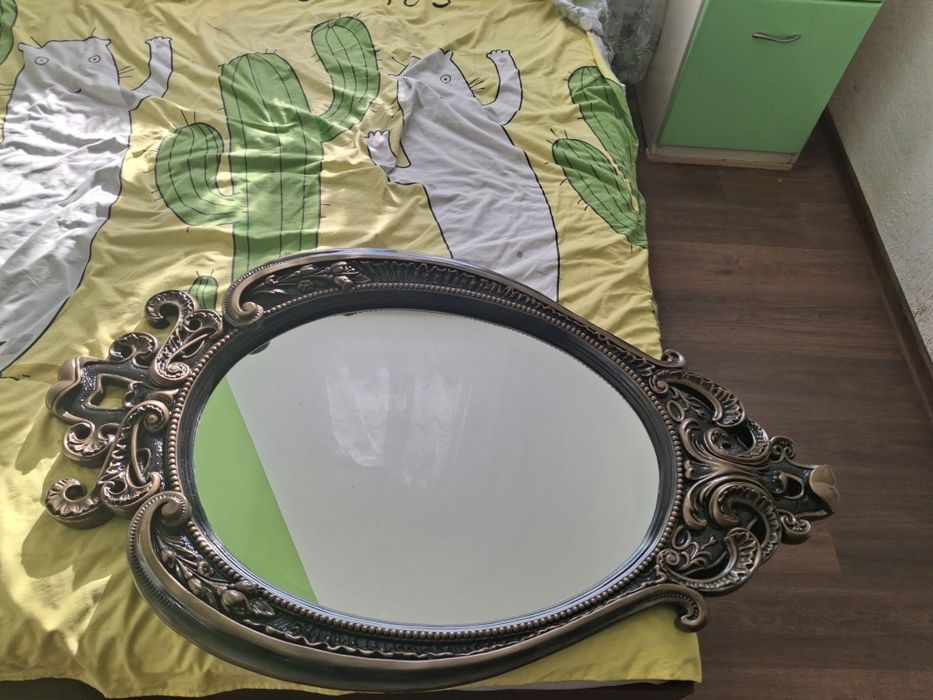 Винтажное зеркало с кронштейном,в стиле ббароко