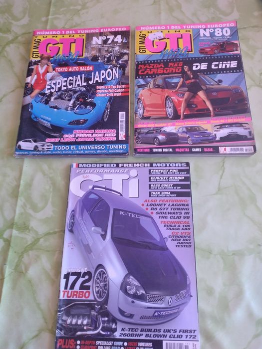 Revistas maxi tuning e outros títulos
