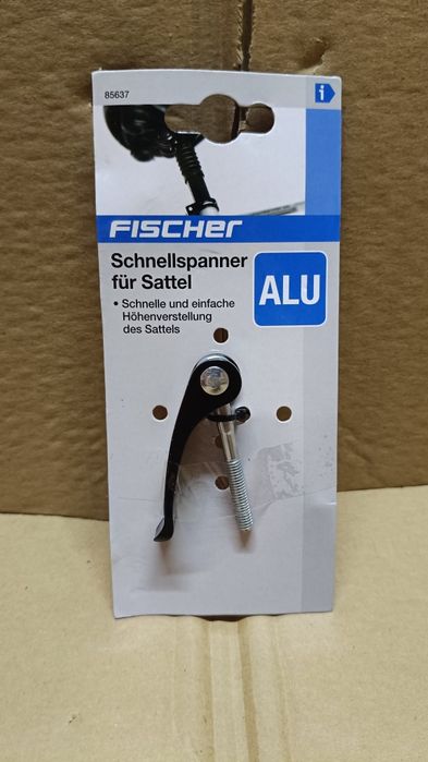 Fischer Unisex aluminiowy szybkozłączka, czarny rozmiar uniwersalny UE