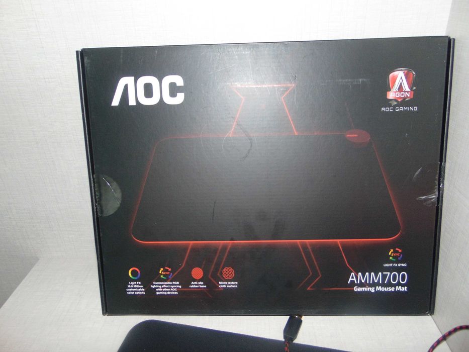 Tapete de Rato - AOC - AMM700 - Iluminado