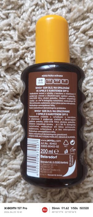 Nivea Sun Tropical Bronze спрей олійка для засмаги 200 мл.