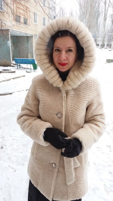 Натуральна шуба з мутона