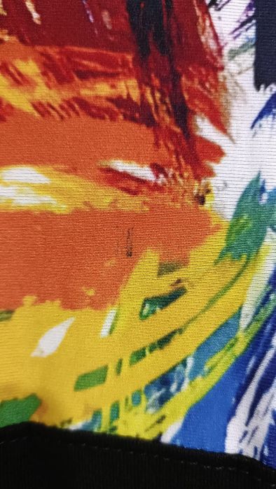 Bluzka, tunika, plus size, asymetryczna, kolorowa, 50/52/54/56