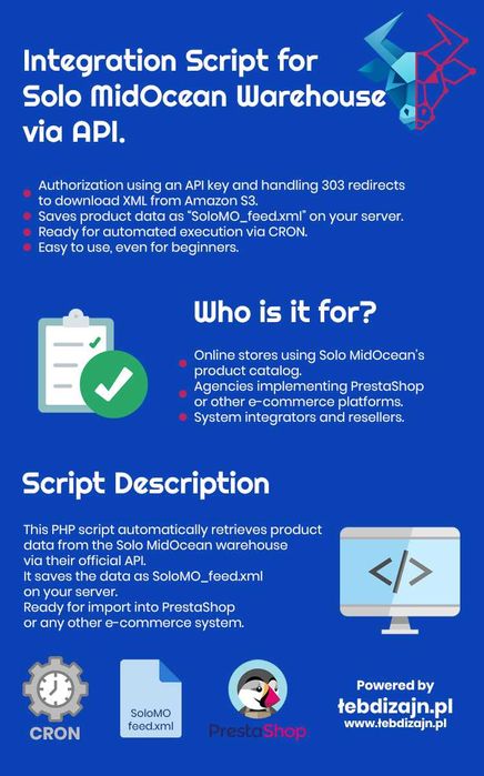Skrypt do integracji z hurtownią Solo MidOcean przez API