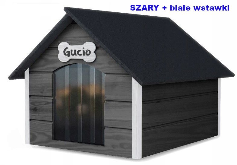 Ocieplana Buda Legowisko dla Psa Psów + kurtyna rozm. L