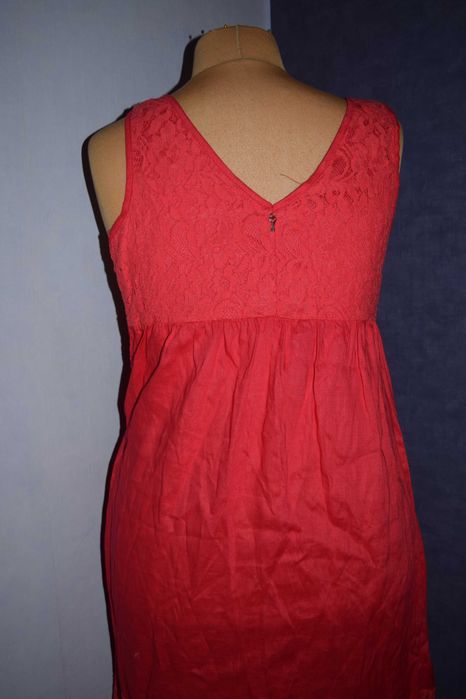 Rinascimento Piękna sukienka długa lniana włoska nowa_40