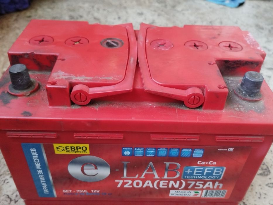 Аккумулятор 12V 720A 75Ah