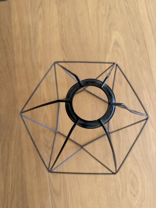 Abajour candeeiro suspenso ferro preto