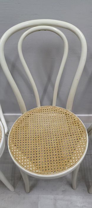Krzesła gięte Thonet Fameg Radomsko a18 a16 z rafią
