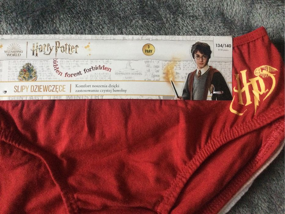 NOWE majtki dziewczęce Harry Potter 3 pak roz. 134/140