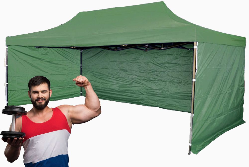MOCNY 38kg 3x4,5 Namiot Handlowy Ogrodowy imprezowy bazarowy wystawowy