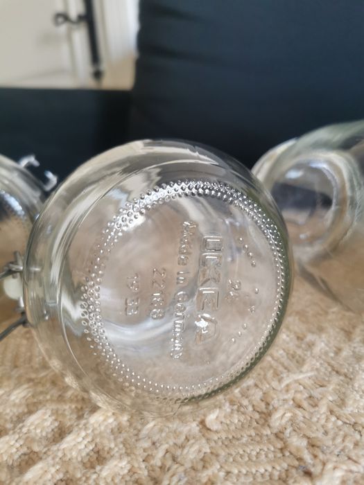 Conjunto de 4 Frascos Herméticos em Vidro