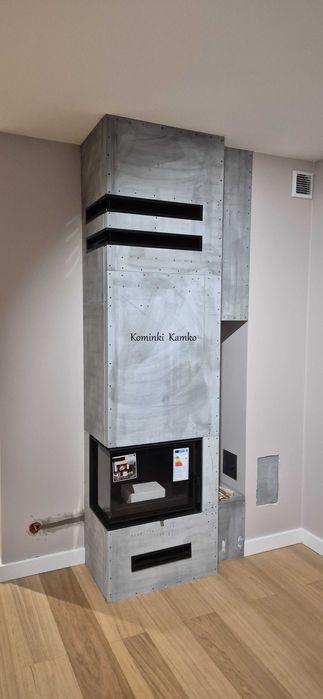 Kratki Floki S kominek narożny z zabudową