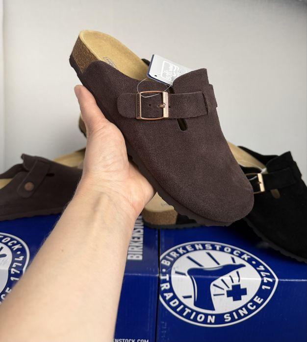 Шльопанці, клоги Birkenstock  Boston, сабо  біркеншток бостон