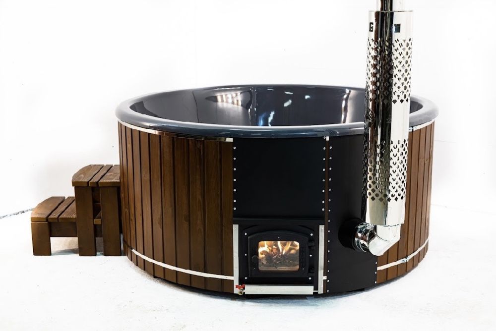 Спа купель! Чан на дровах з джакузі! Виробник! Офуро!