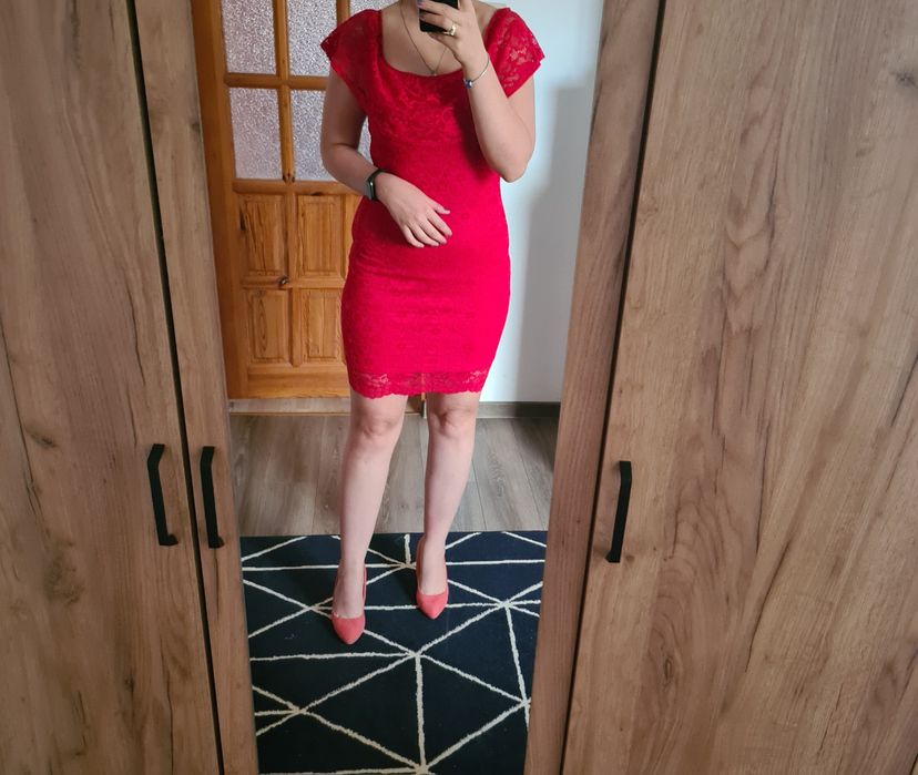 Mega sexy seksowna sukienka hiszpanka koronka koronkowa elegancka wese