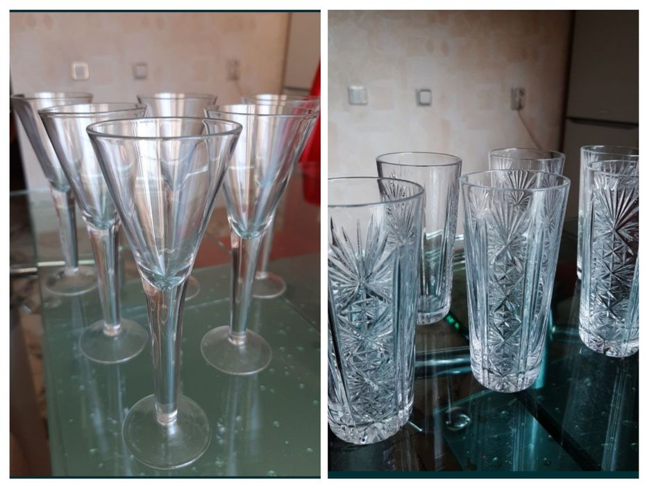 Фужеры / стаканы хрустальные