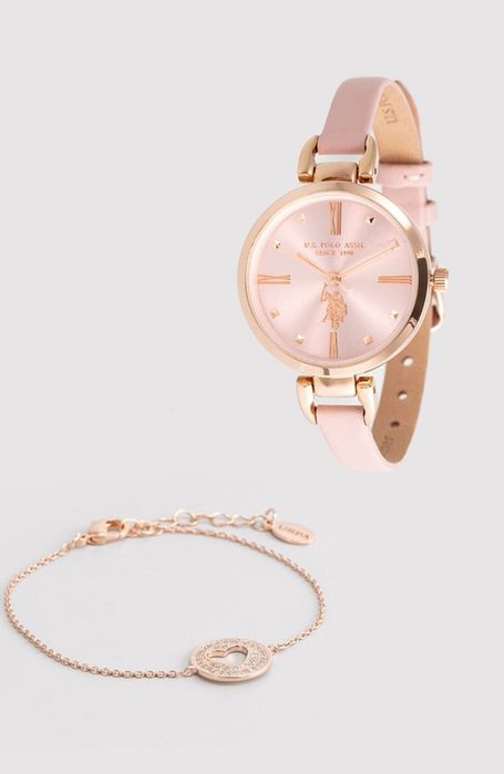 US Polo Assn. nowy oryginalny zestaw zegarek + bransoletka