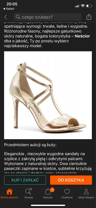 Czolenka neścior złote