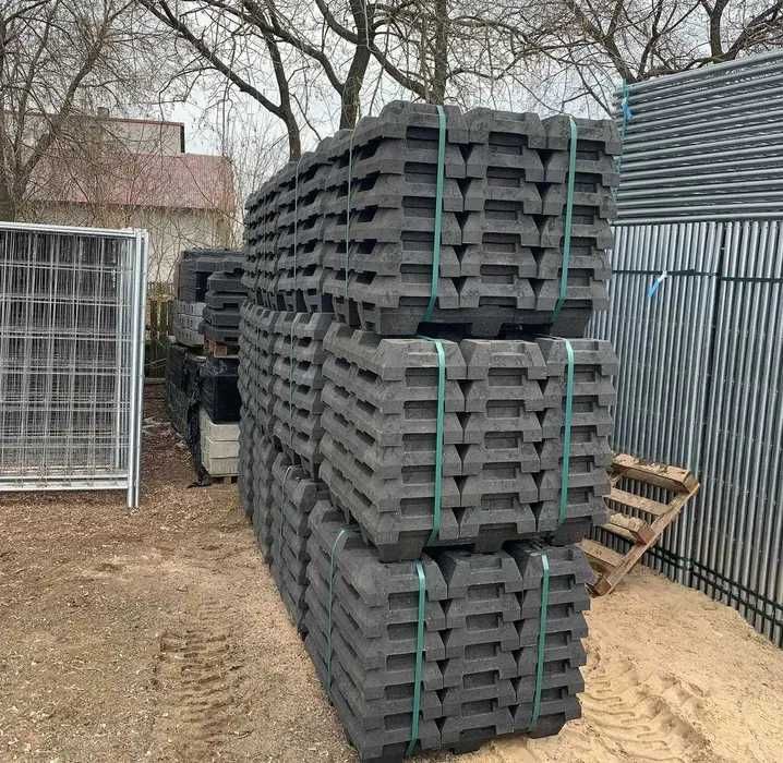 Stopa betonowa 32kg ogrodzenie tymczasowe budowlane przenośne płot