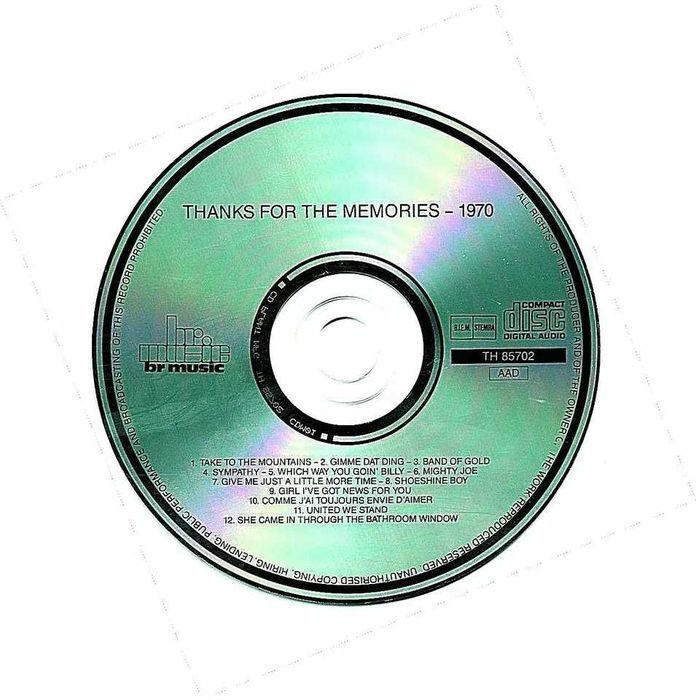 Thanks for the Memories - 1970 made in Holand 1990