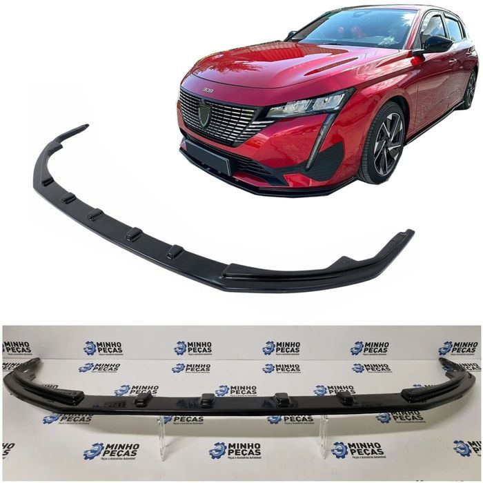 Spoiler Frontal Peugeot 308 Preto Brilho