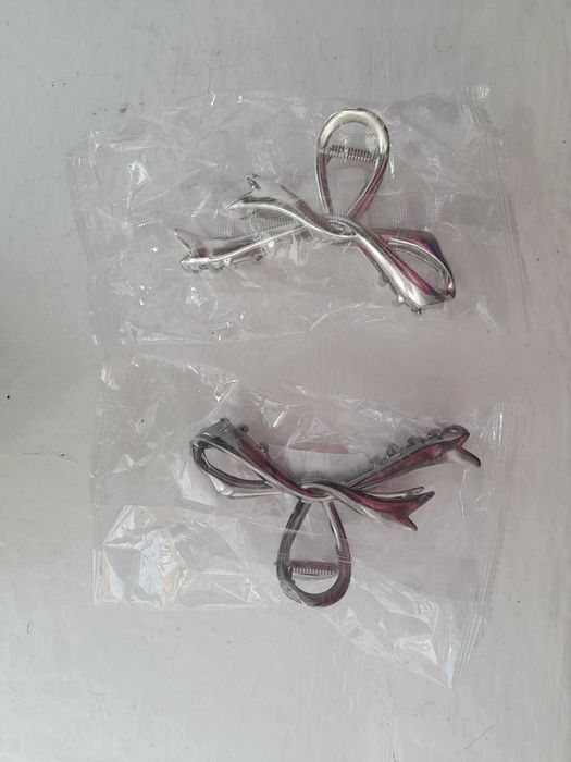 spinka do włosów NOWA metal czarna