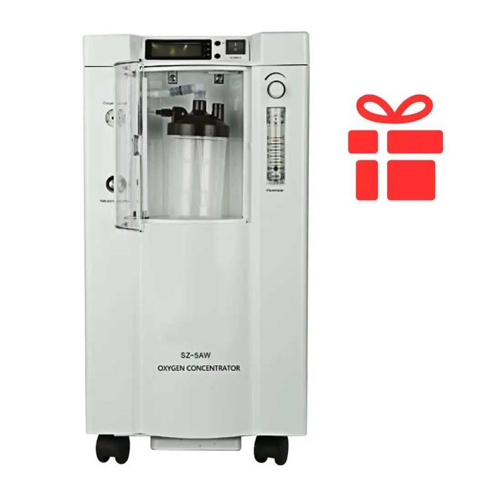 Кисневий концентратор на 5 літрів з інгалятором SZ-5AW
