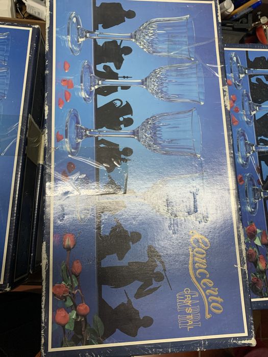 Conjunto de copos crapy cristal italy