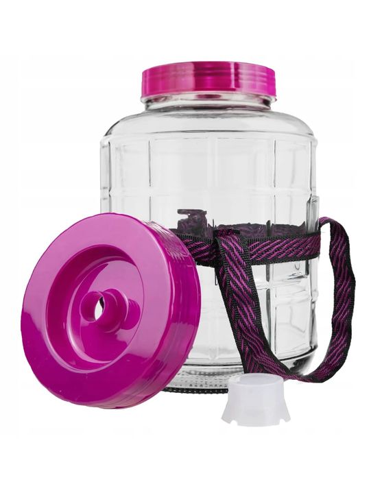 NOWY SŁOIK słój szklany fermentacyjny z plastikową pokrywką 26 L duży