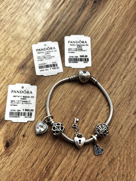 Браслет Pandora оригінал, шарм срібний браслет 925  Пандора