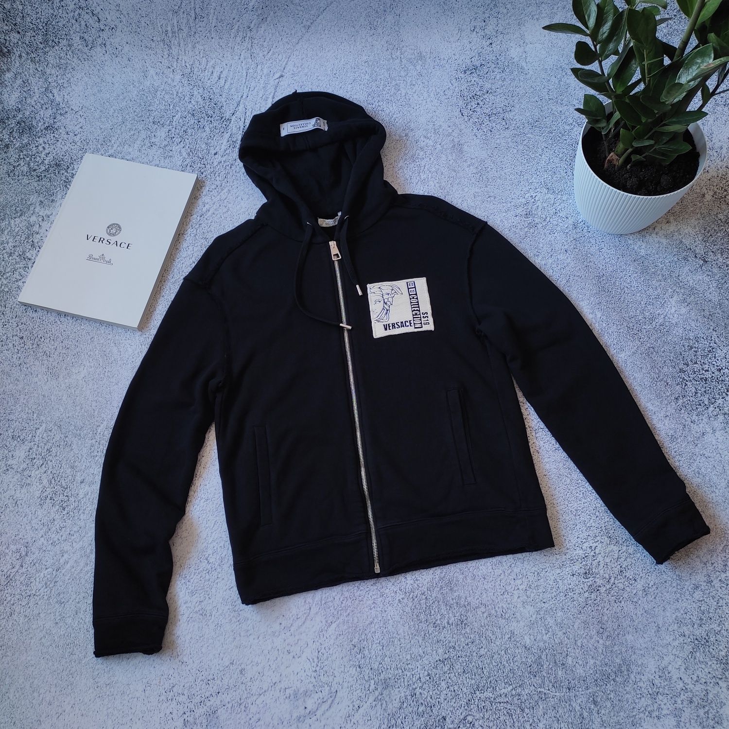 versace collection mens medusa logo cotton hoodie j 3 600 Olx