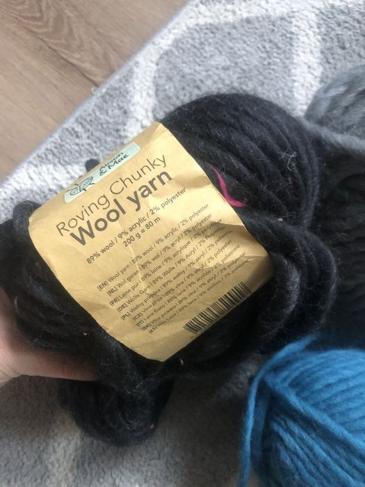 Kłębki wełny Merino Wool 3sztuki